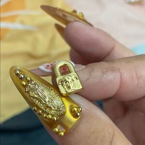 Versace Luxurious Gold post earrings